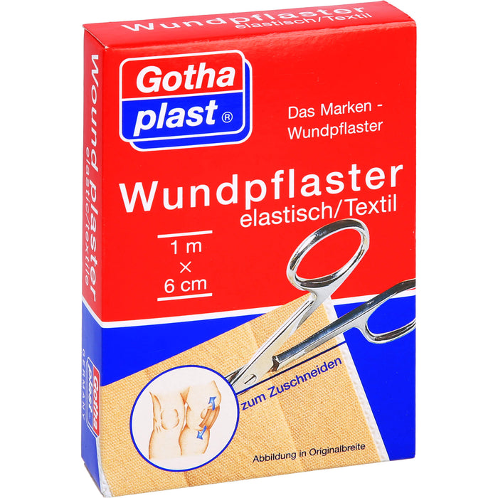 GOTHAPLAST WUNDPFLASTER ELASTISCH 1MX6CM, 1 St PFL