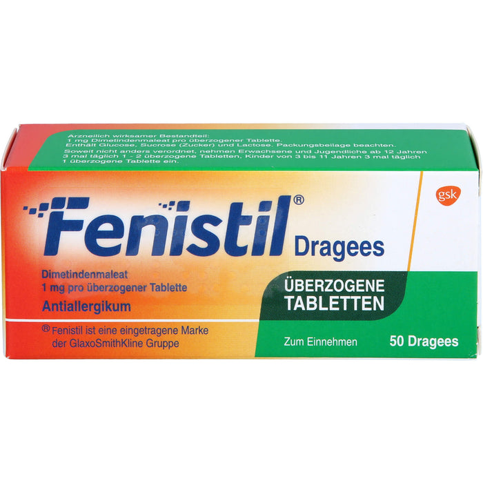 Fenistil kohlpharma Dragees bei Allergien, 50 St. Tabletten