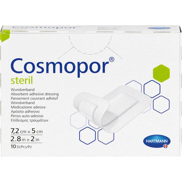 Cosmopor steril 7,2 cm x 5 cm Pflaster, 10 pc Pansement