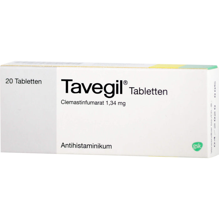 Tavegil 1 mg Tabletten Reimport Kohlpharma, 20 pcs. Tablets