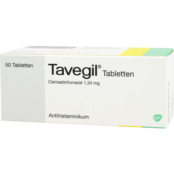 Tavegil Tabletten Antihistaminikum Reimport Kohlpharma, 50 St. Tabletten