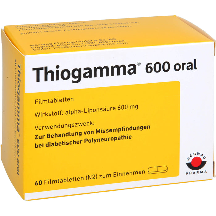 Thiogamma 600 oral Filmtbl., 60 pcs. Tablets