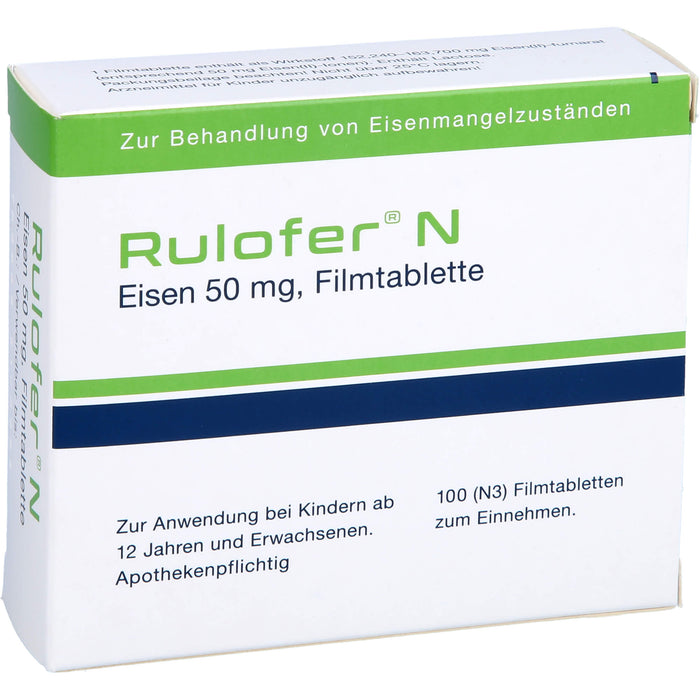 Rulofer N Eisen, 50 mg, Filmtablette, 100 St FTA