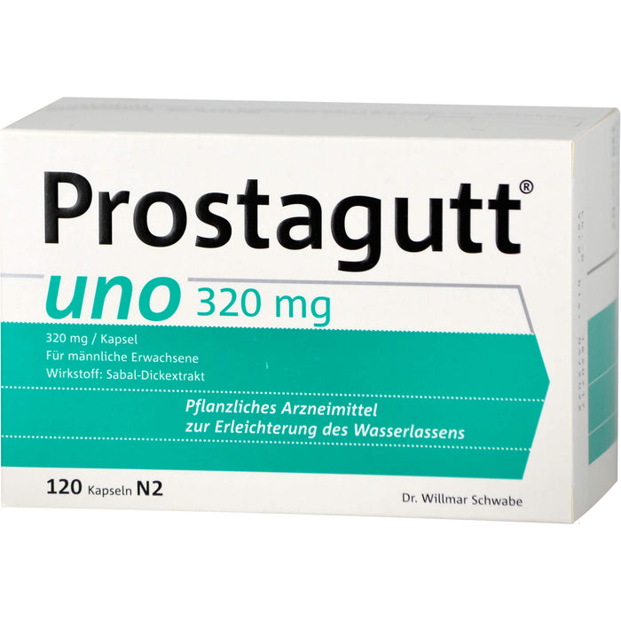 Prostagutt uno Kapseln zur Erleichterung des Wasserlassens, 120 pcs. Capsules