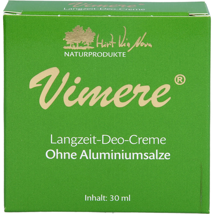 Vimere Langzeit-Deo-Creme ohne Aluminiumsalze, 30 ml Crème