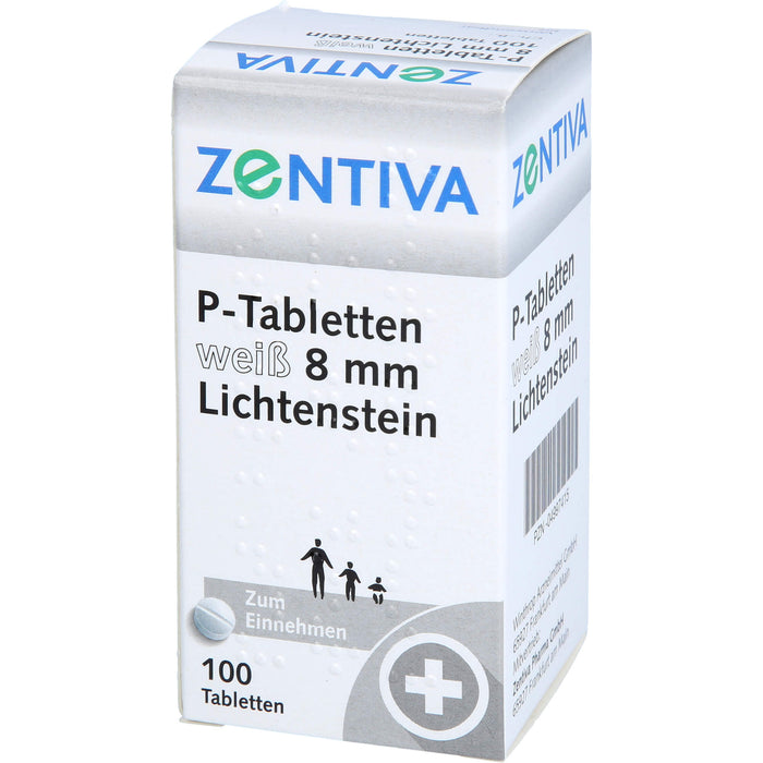 Lichtenstein P-Tabletten weiß 8 mm, 100 pcs. Tablets