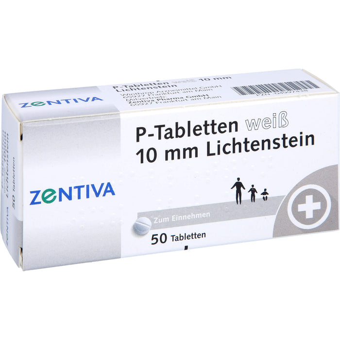 Lichtenstein P-Tabletten weiß 10 mm, 50 pc Tablettes