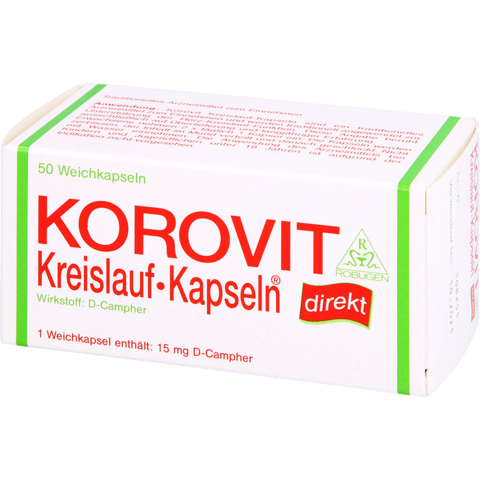 Korovit Kreislauf-Kapseln bei hypotonen Kreislaufstörungen, 50 pc Capsules