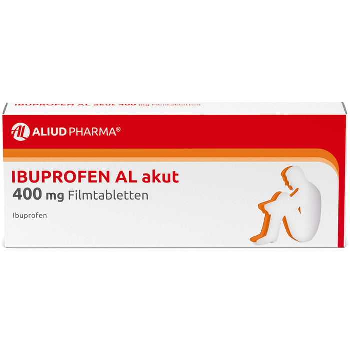 Ibuprofen AL akut 400 mg Filmtabletten, 20 pc Tablettes