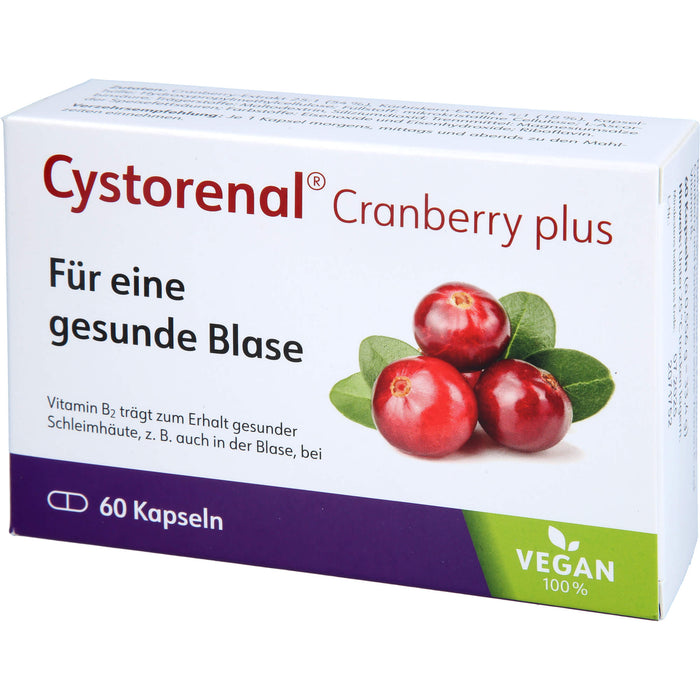 Cystorenal Cranberry plus Kapseln zum Erhalt einer gesunden Blase, 60 pc Capsules