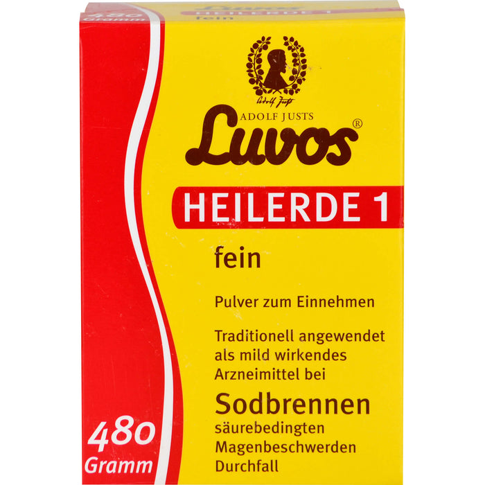 Luvos Heilerde 1 fein Pulver bei Sodbrennen, 480 g Powder