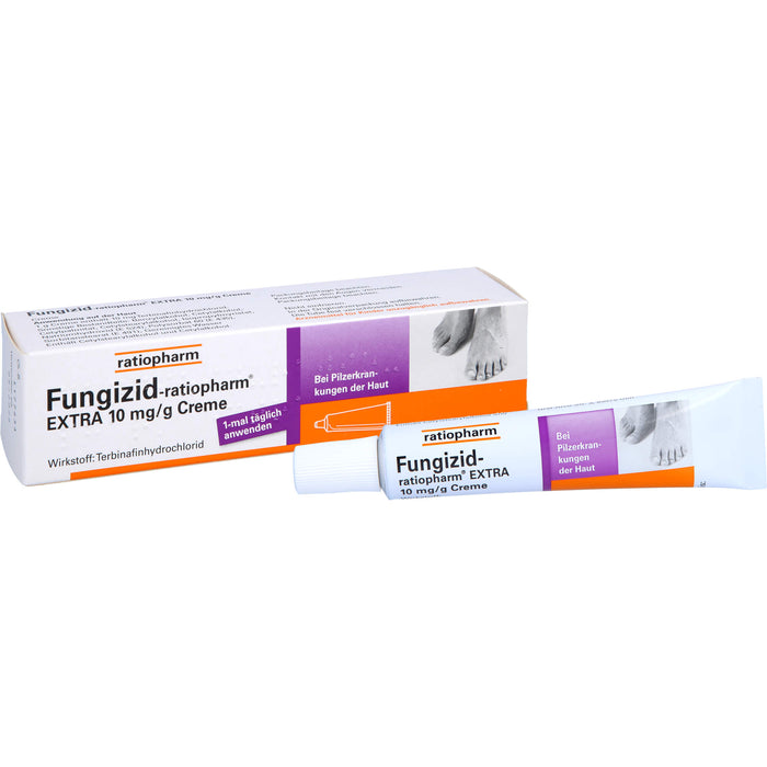 Fungizid-ratiopharm Extra Creme bei Pilzerkrankungen der Haut, 15 g Creme