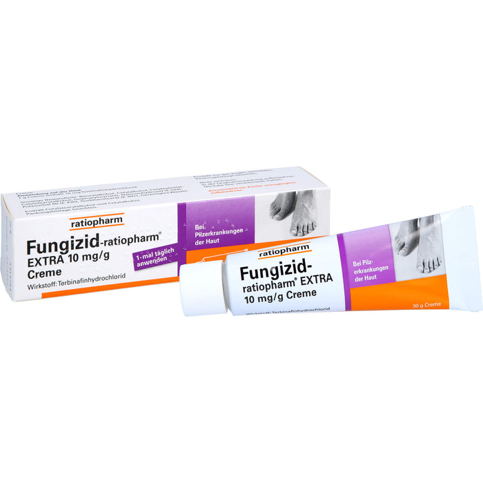 Fungizid-ratiopharm Extra Creme bei Pilzerkrankungen der Haut, 30 g Creme