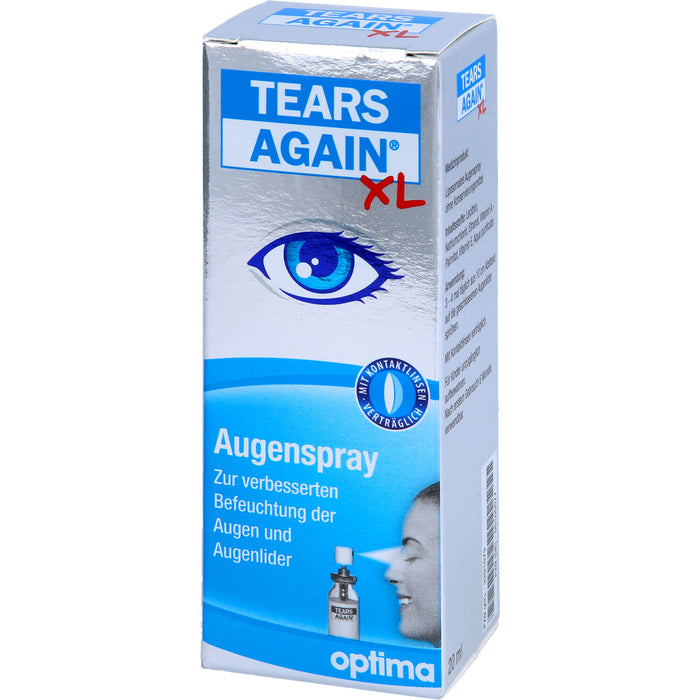 TEARS AGAIN Augenspray XL, zur verbesserten Befeuchtung der Augen und Augenlider, 20 ml Lösung