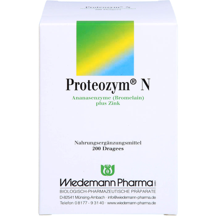 Proteozym N Dragees, 200 pc Tablettes