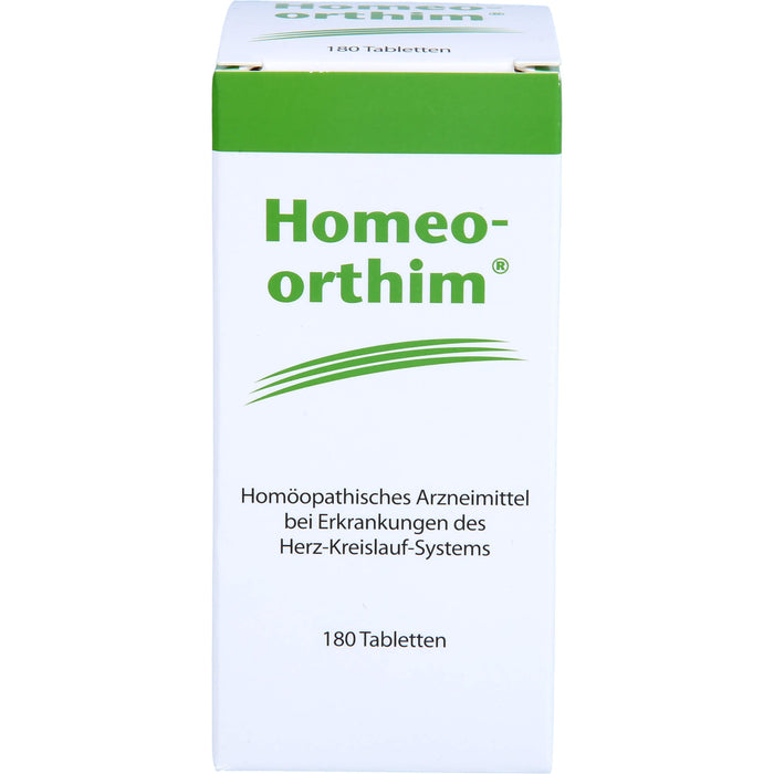 Homeo Orthim Tabletten bei Erkrankungen des Herz-Kreislauf-Systems, 180 pcs. Tablets