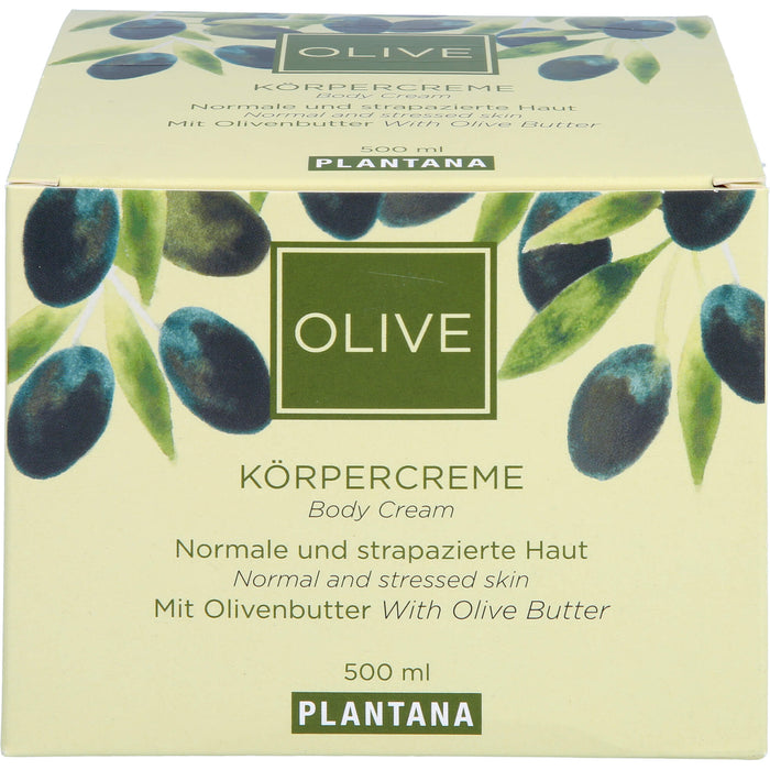 Plantana Olive-Butter Körper-Creme, 500 ml Crème