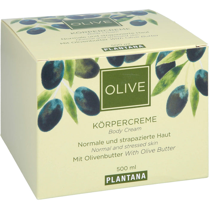 Plantana Olive-Butter Körper-Creme, 500 ml Crème