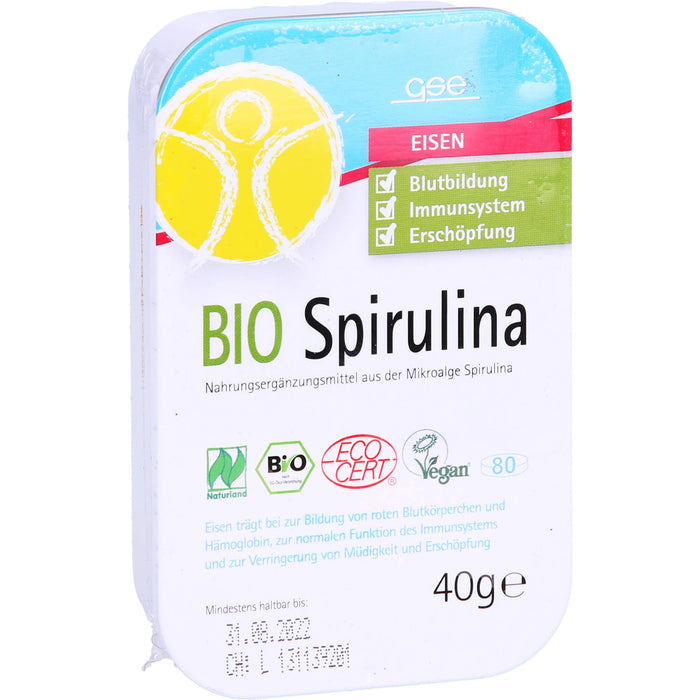 GSE Spirulina 500mg Bio Naturland, 80 St TAB