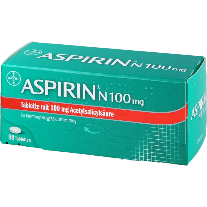 ASPIRIN N 100 mg Tabletten, 98 pcs. Tablets