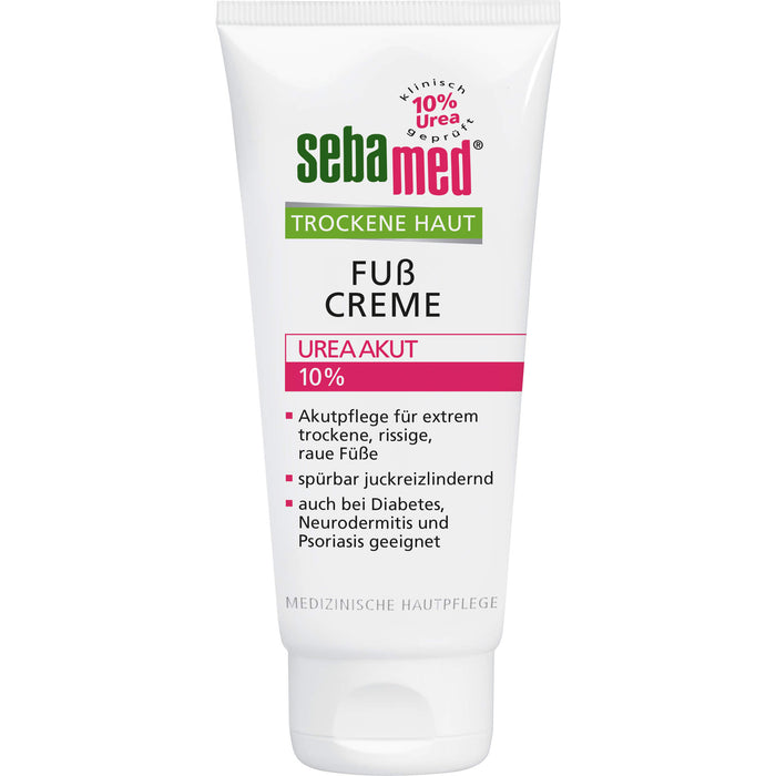 Sebamed Trockene Haut 10% Urea Akut Fußcreme, 100 ml Creme