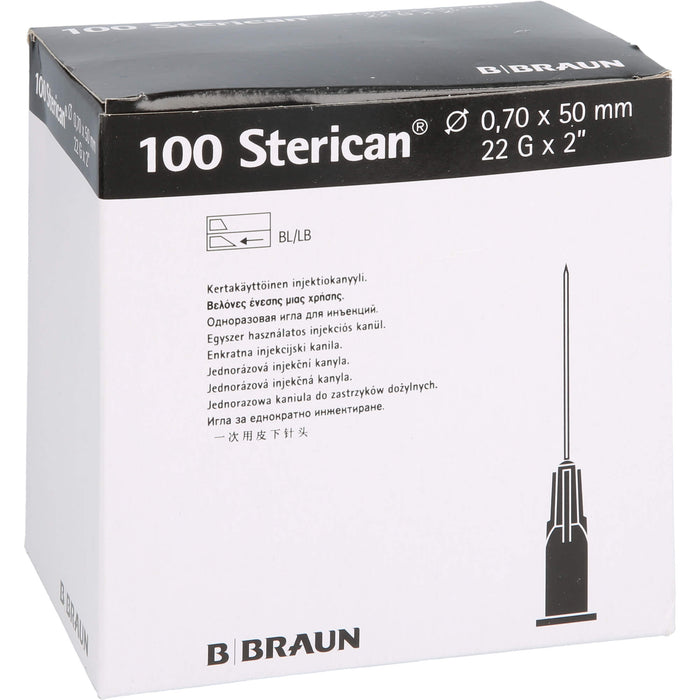 Sterican Kanüle 22Gx2 0,70x50, 100 St KAN