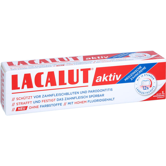 LACALUT aktiv Zahncreme, 100 ml Toothpaste