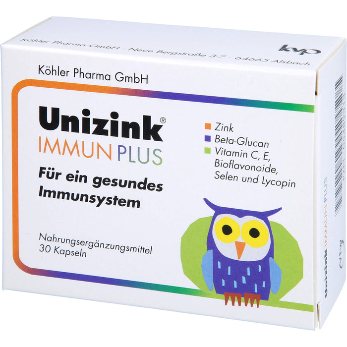 Unizink Immun Plus Kapseln für ein gesundes Immunsystem, 30 pcs. Capsules