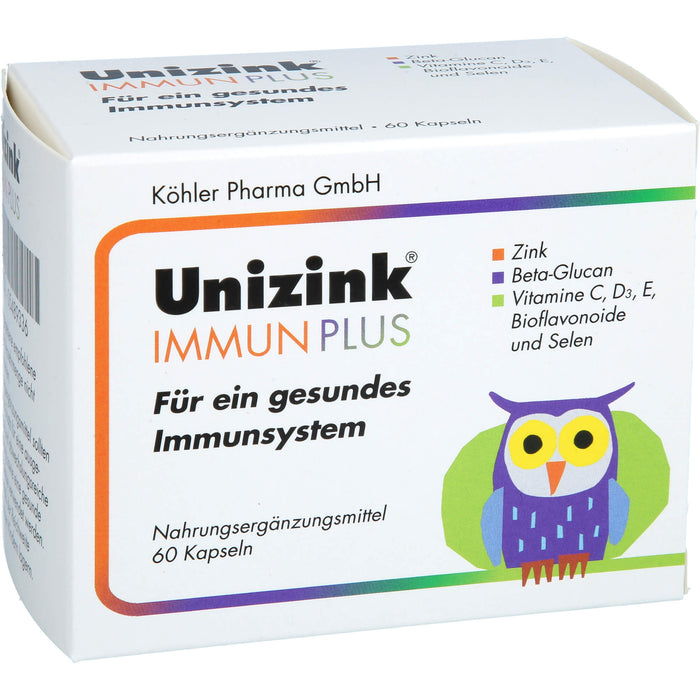 Unizink Immun Plus Kapseln für ein gesundes Immunsystem, 60 St. Kapseln