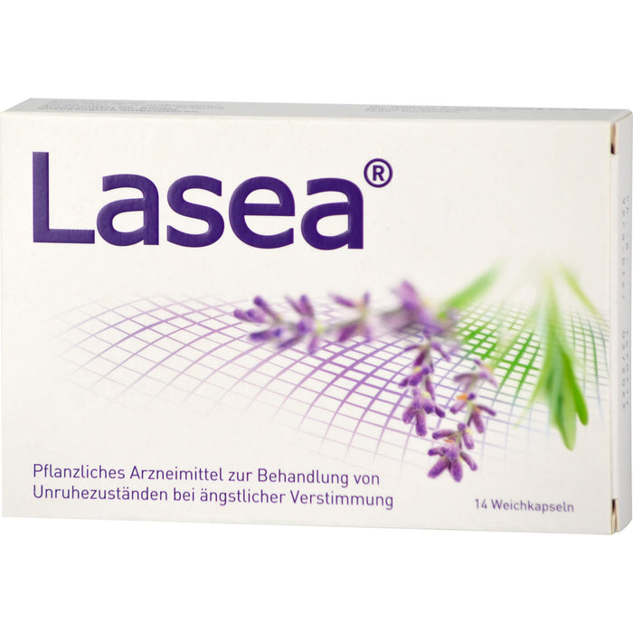 Lasea Weichkapseln gegen Unruhezustände bei ängstlicher Verstimmung, 14 pcs. Capsules