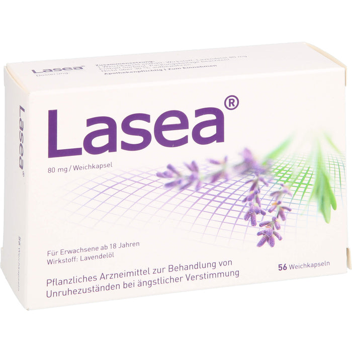 Lasea Weichkapseln gegen Unruhezustände bei ängstlicher Verstimmung, 56 pc Capsules