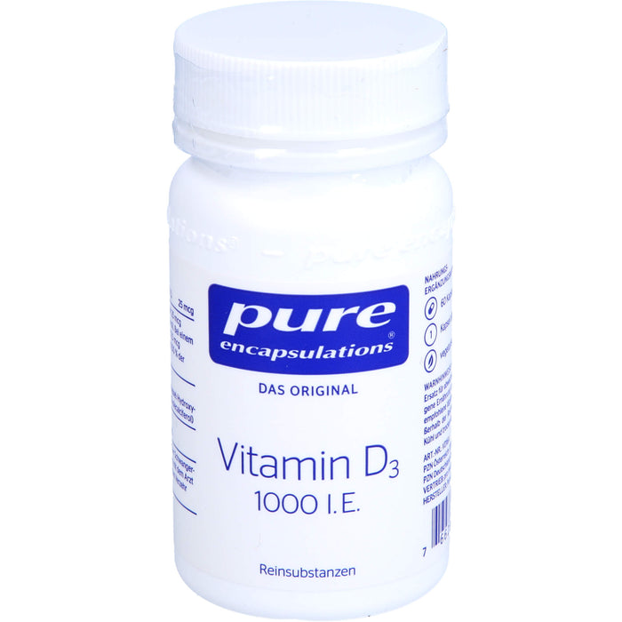 pure encapsulations Vitamin D3 1000 I.E. Kapseln, 60 pcs. Capsules