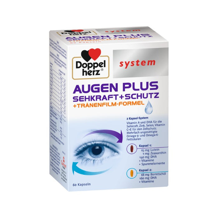 Doppelherz system Augen Plus Sehkraft + Schutz, 60 pcs. Capsules