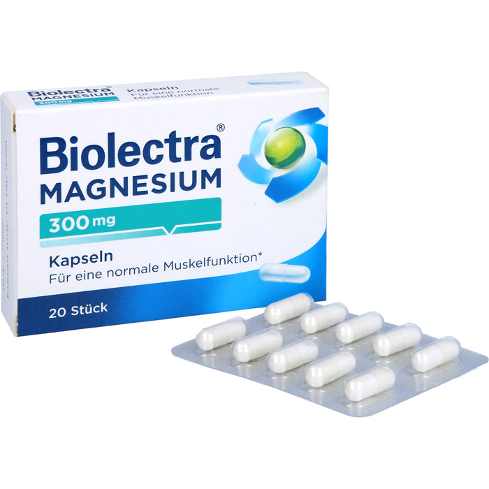 Biolectra Magnesium 300 mg Kapseln, 20 St. Kapseln