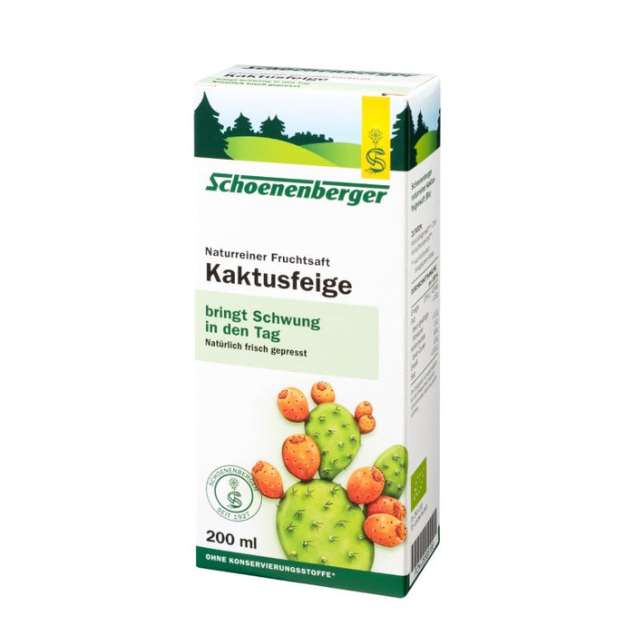 Schoenenberger Naturreiner Fruchtsaft Kaktusfeige, 200 ml Lösung