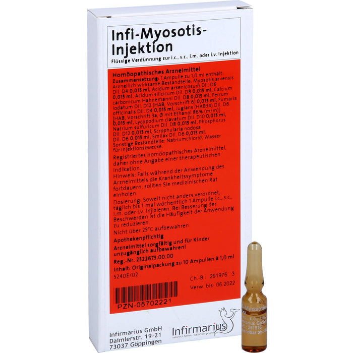 Infi Myosotis Injektion, 10X1 ml AMP