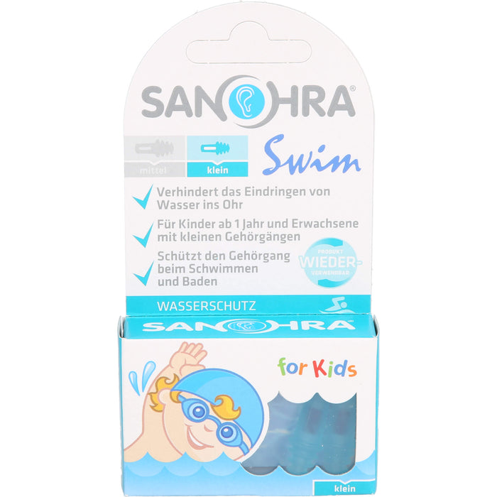 SANOHRA swim f. Kinder Ohrenschutz, 2 pcs. Earplugs