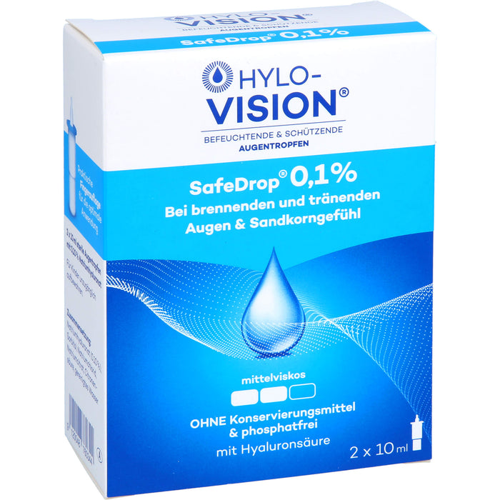 Hylo-Vision SafeDrop 0,1 % Lösung Fläschchen, 20 ml Solution