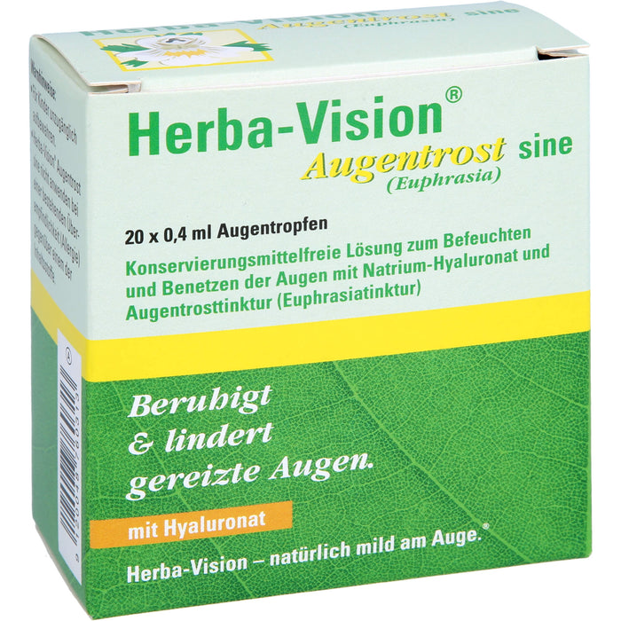 Herba-Vision Augentrost sine Augentropfen, 20 pc Ampoules