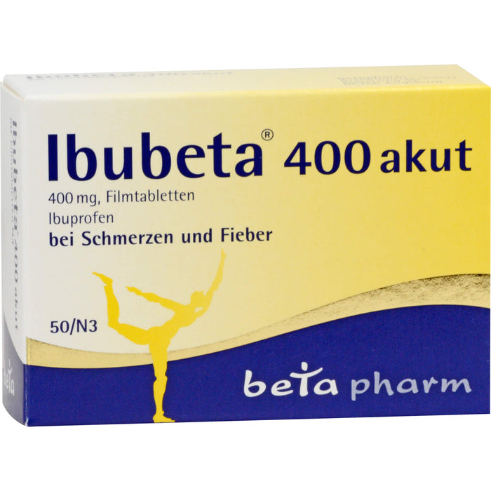 Ibubeta 400 akut Tabletten, 50 pcs. Tablets