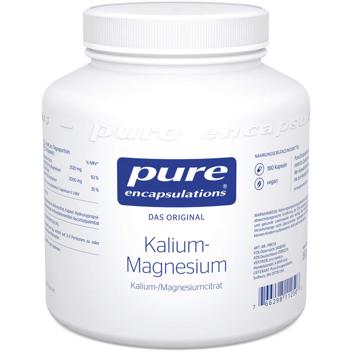 PURE ENCAPSULATIONS KALIUM-MAGNESIUM (CITRAT), 180 St KAP