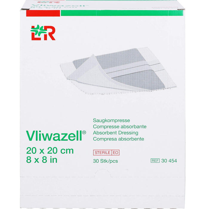 Vliwazell Kompressen 20x20cm steril, 30 St KOM