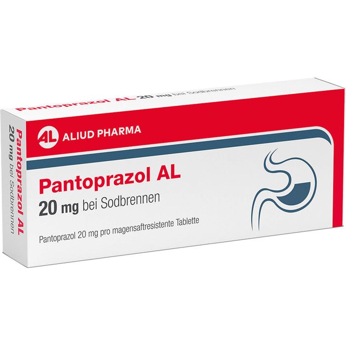 Pantoprazol AL 20 mg Tabletten bei Sodbrennen, 7 pc Tablettes