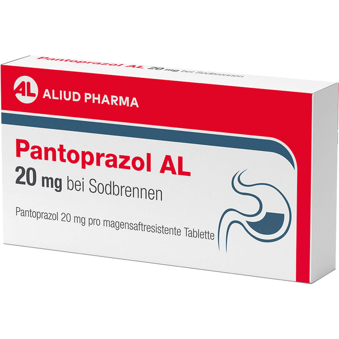 Pantoprazol AL 20 mg Tabletten bei Sodbrennen, 14 pcs. Tablets