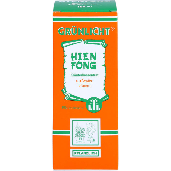 GRÜNLICHT Hienfong Kräuterkonzentrat Tropfen, 100 ml Lösung