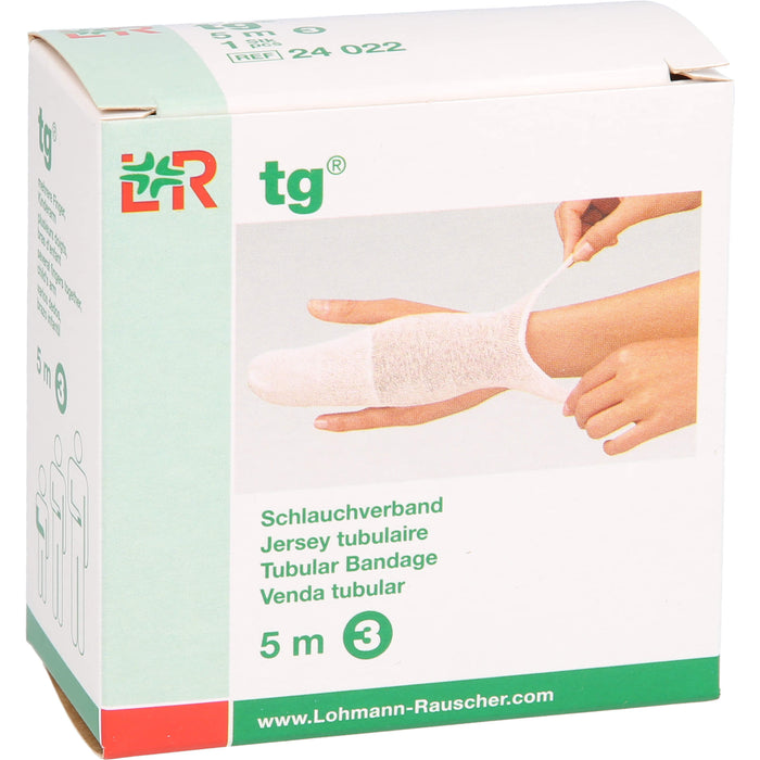 TG Schlauchverband weiß 5 m Gr 3, 1 pcs. Bandage