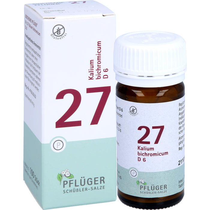 PFLÜGER Biochemie 27 Kalium bichromicum D 6 Tabletten, 100 pcs. Tablets