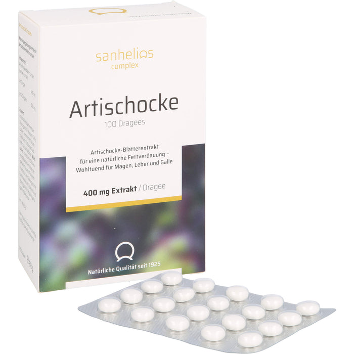 Sanhelios Artischocke Dragees, 100 pc Tablettes