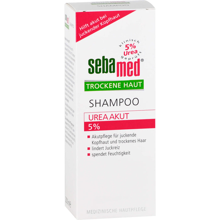 sebamed Trockene Haut 5% Urea Akut Shampoo, 200 ml Shampoing