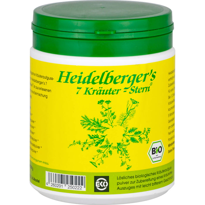 Heidelberger's 7 Kräuter-Stern Bio Teepulver, 250 g Thé